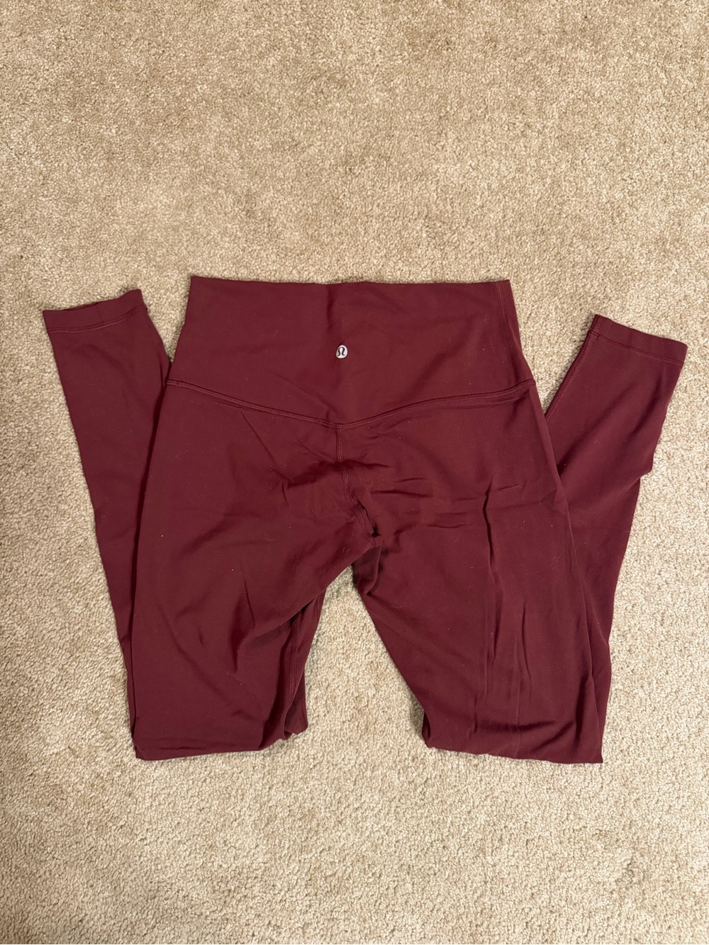 lululemon athletica Maroon High-Rise Leggings